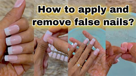 how to remove fake glued nails
